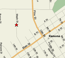 Map of Ramona Disposal Public Disposal Site